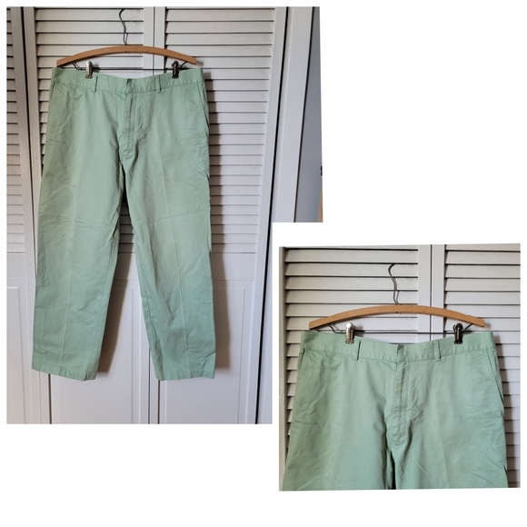 Lacoste Other - LACOSTE Men's Pastel Green Cotton Chino Pants, Size 36"